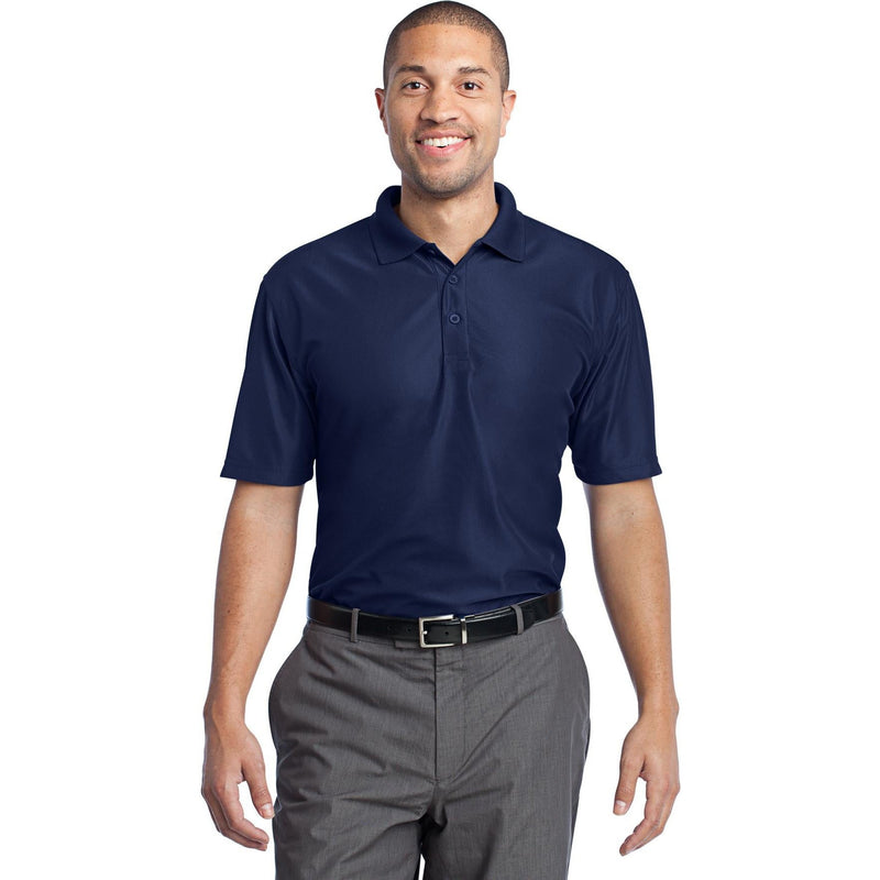 no-logo CLOSEOUT - Port Authority Performance Vertical Pique Polo-Port Authority-True Navy-XS-Thread Logic