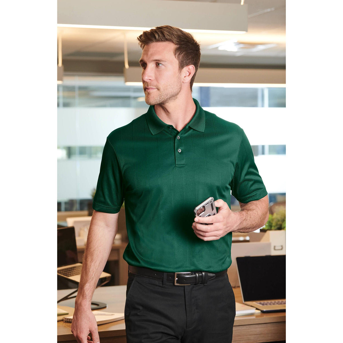 no-logo Port Authority Performance Fine Jacquard Polo-Regular-Port Authority-Thread Logic