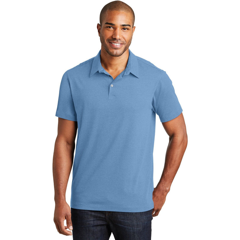 no-logo CLOSEOUT - Port Authority Meridian Cotton Blend Polo-Port Authority-Blue Skies-XS-Thread Logic