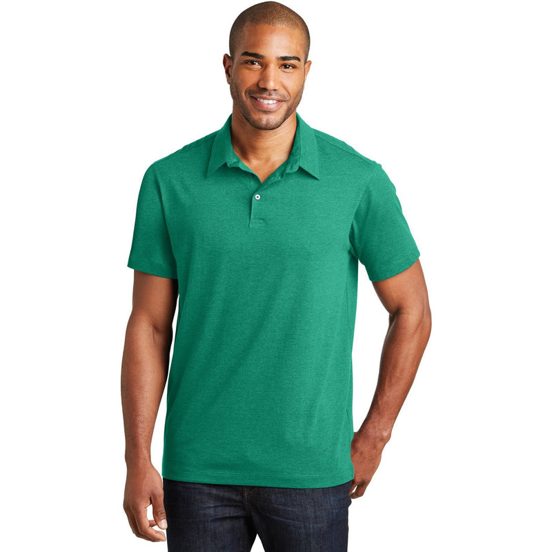 no-logo CLOSEOUT - Port Authority Meridian Cotton Blend Polo-Port Authority-Verdant Green-XS-Thread Logic