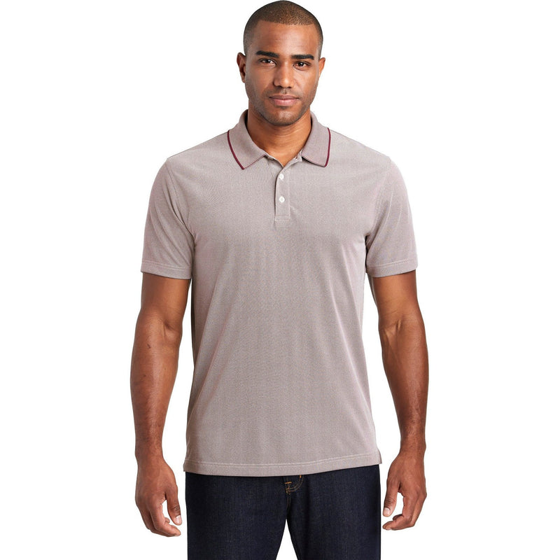 no-logo CLOSEOUT - Port Authority Poly Oxford Pique Polo-Port Authority-Maroon-XL-Thread Logic