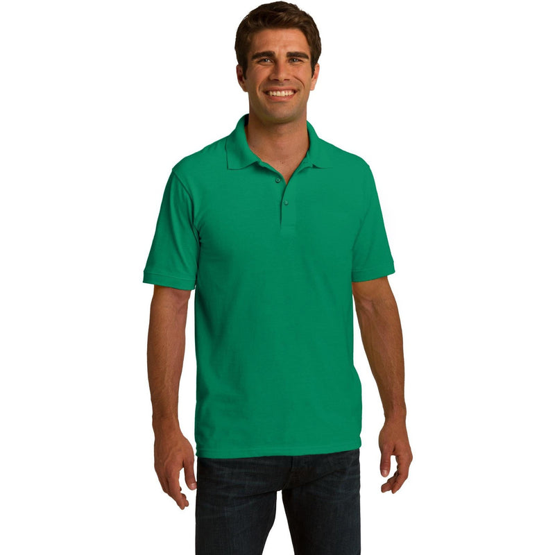 no-logo CLOSEOUT - Port & Company Ring Spun Pique Polo-Port & Company-Kelly-S-Thread Logic