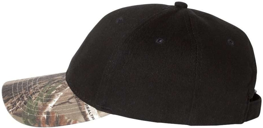 no-logo Kati Solid Crown with Camo Visor Cap-Headwear-Kati-Thread Logic 