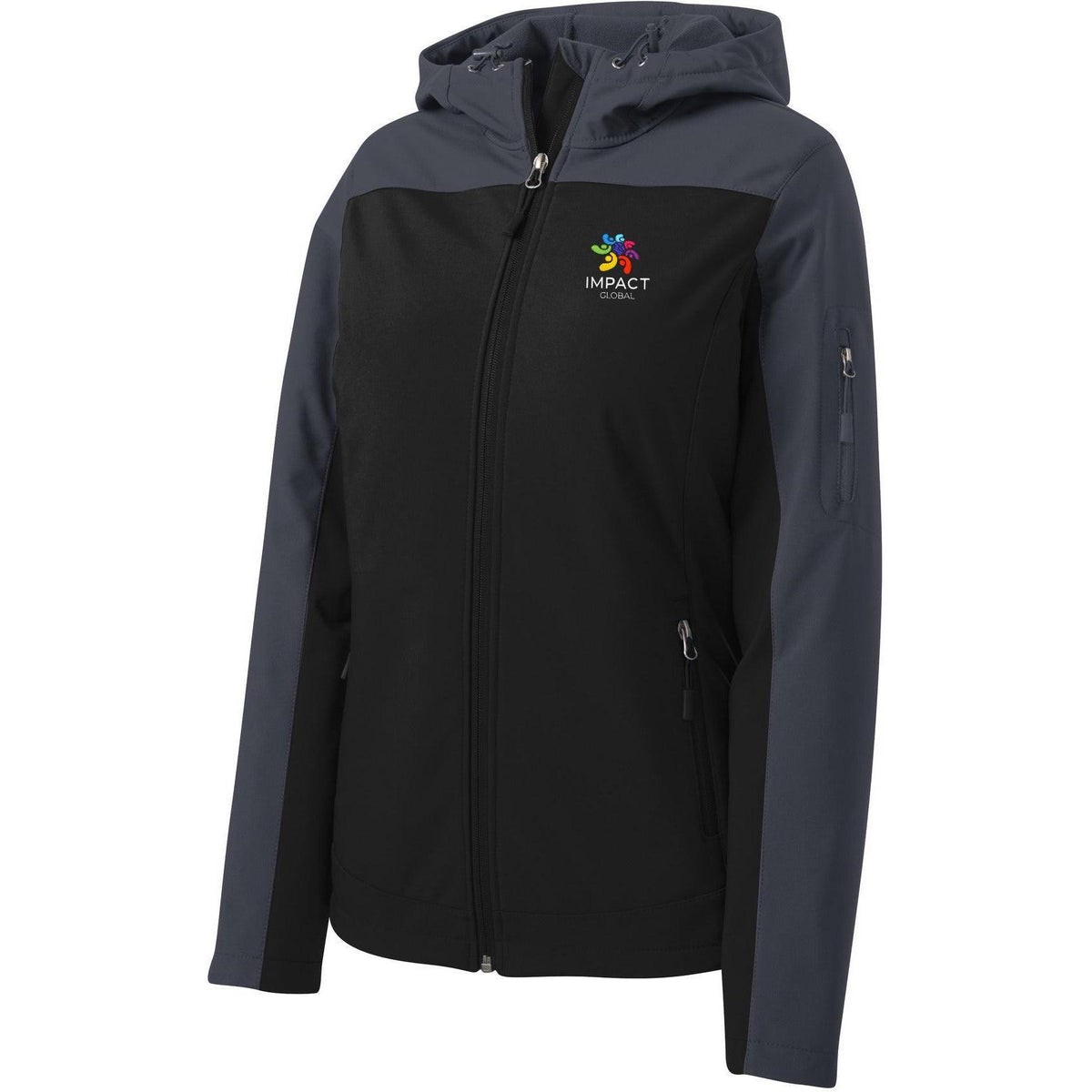 no-logo Port Authority Women's Hooded Core Soft Shell Jacket-Regular-Port Authority-Thread Logic