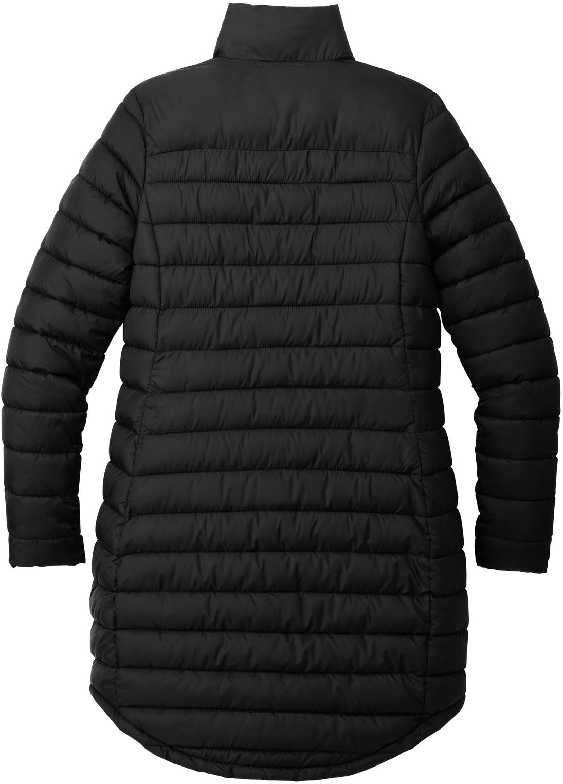 Port Authority Ladies Horizon Puffy Long Jacket with custom logo