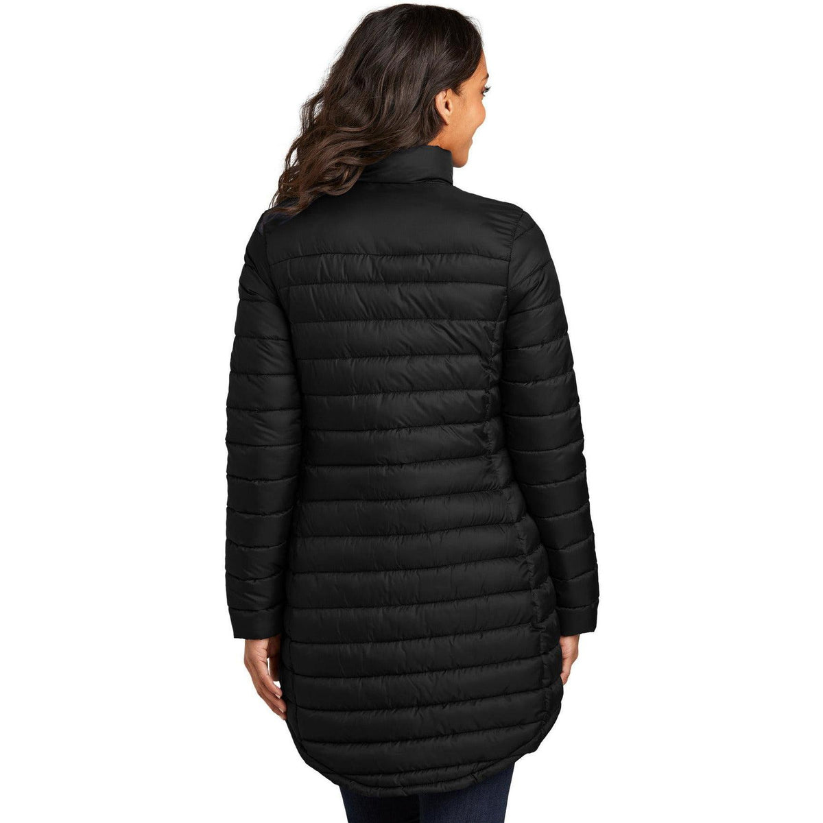 no-logo Port Authority Ladies Horizon Puffy Long Jacket-Port Authority-Thread Logic