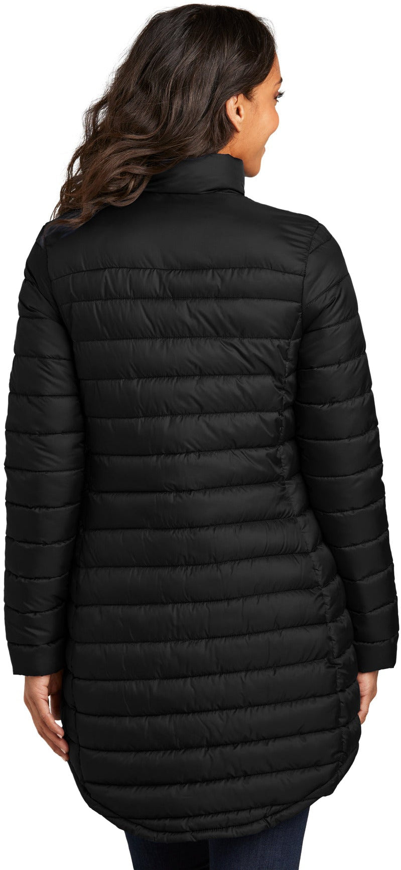 no-logo Port Authority Ladies Horizon Puffy Long Jacket-Port Authority-Thread Logic
