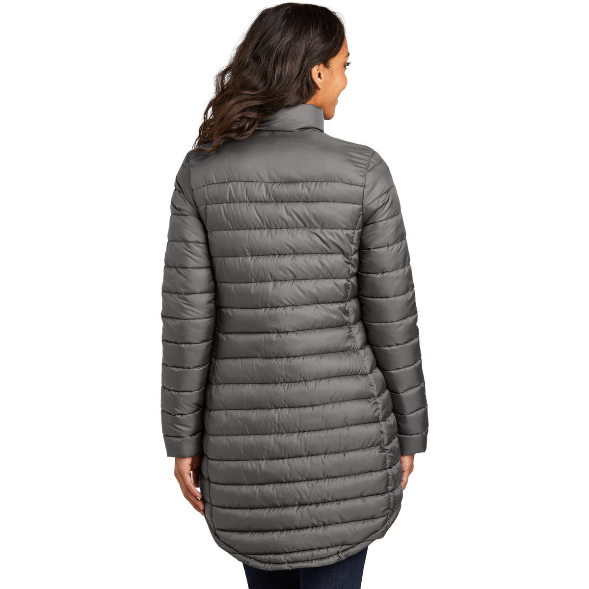 no-logo Port Authority Ladies Horizon Puffy Long Jacket-Port Authority-Thread Logic