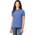 no-logo CLOSEOUT - Port Authority Ladies Heavyweight Cotton Pique Polo-Port Authority-Blueberry-XS-Thread Logic