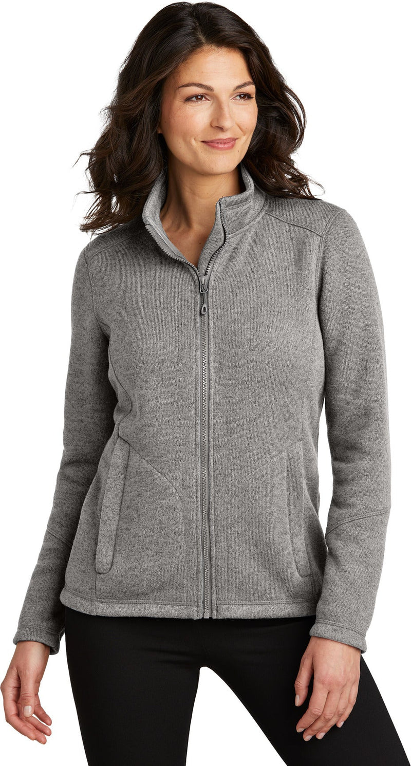 no-logo Port Authority Ladies Arc Sweater Fleece Jacket-Port Authority-Thread Logic