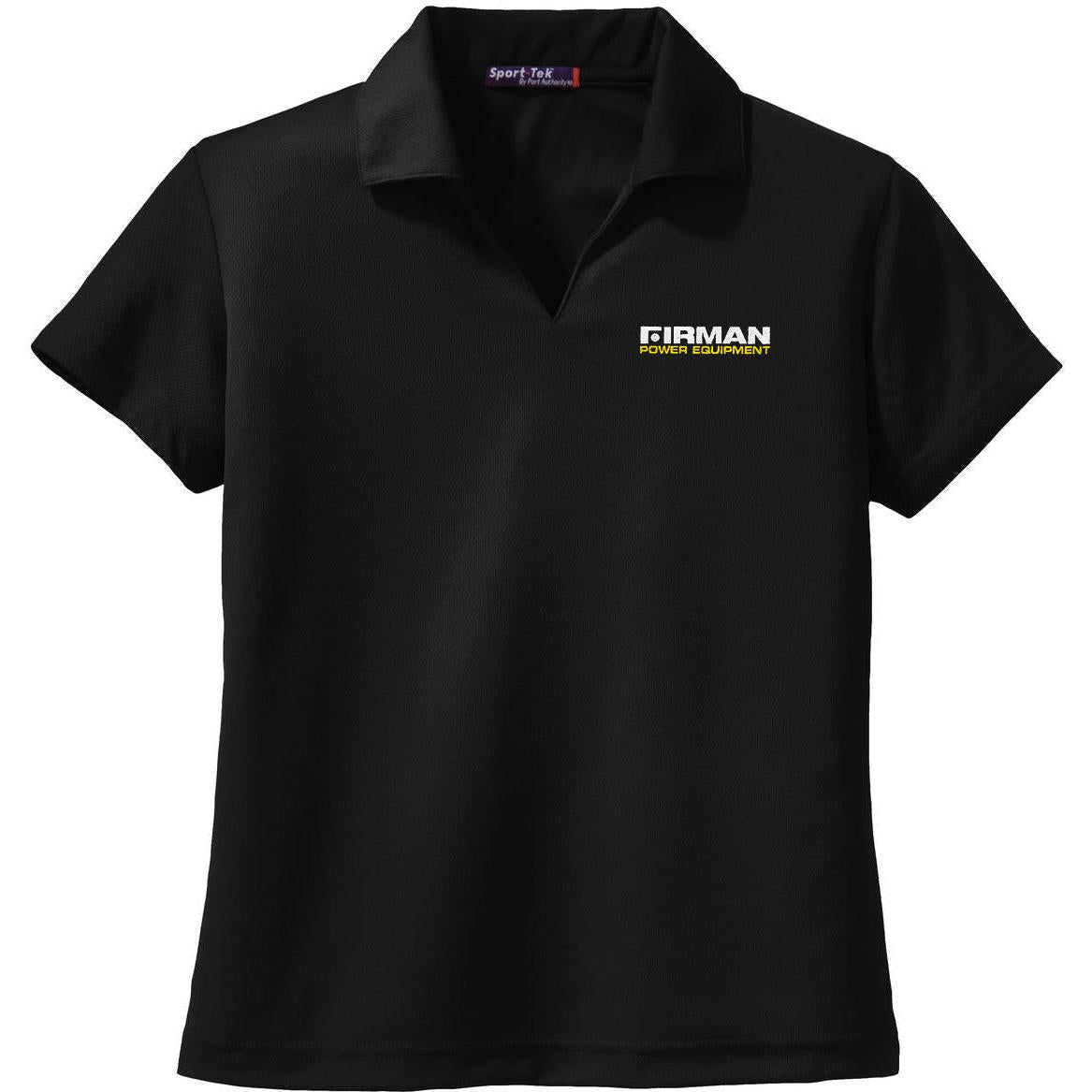 no-logo Sport-Tek Women's Dri-Mesh V-Neck Polo Shirt-Regular-Sport-Tek-Thread Logic