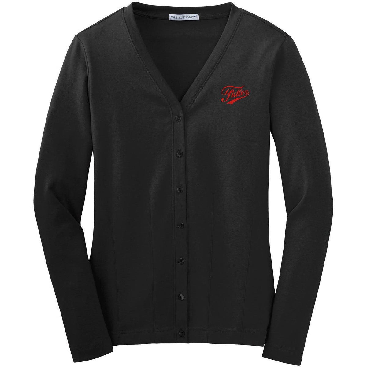 no-logo Port Authority Women's Modern Stretch Cotton Cardigan-Sweaters-Port Authority-Thread Logic