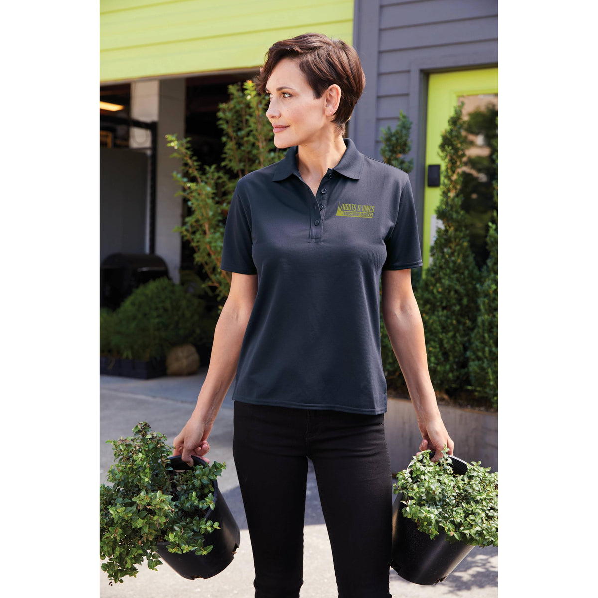 no-logo Port Authority Women's Dry Zone Ottoman Polo-Regular-Port Authority-Thread Logic