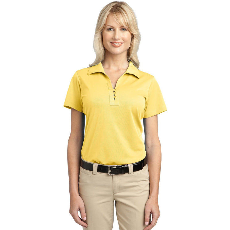 no-logo CLOSEOUT - Port Authority Ladies Tech Pique Polo-Port Authority-Splendid Yellow-XS-Thread Logic