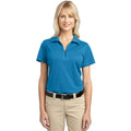 no-logo CLOSEOUT - Port Authority Ladies Tech Pique Polo-Port Authority-Vivid Blue-XS-Thread Logic