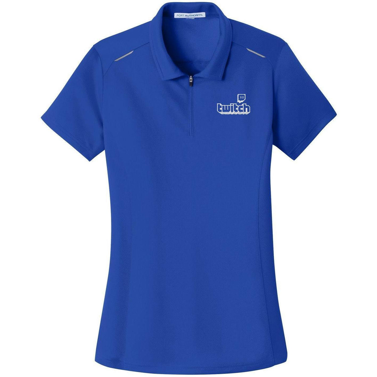 no-logo Port Authority Women's Pinpoint Mesh Zip Polo-Regular-Port Authority-Thread Logic
