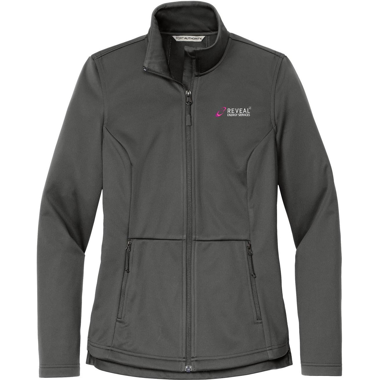 Port Authority Ladies Flexshell Jacket with custom logo embroidery ...