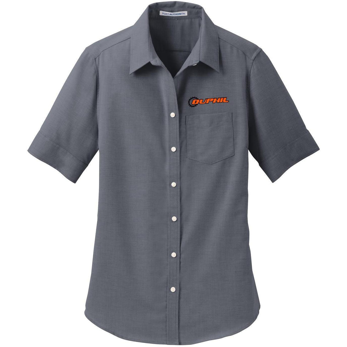 no-logo Port Authority Women's Short Sleeve SuperPro Oxford Shirt-Dress Shirts-Port Authority-Thread Logic