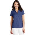 no-logo CLOSEOUT - Port Authority Ladies Textured Camp Shirt-Port Authority-Royal-XS-Thread Logic