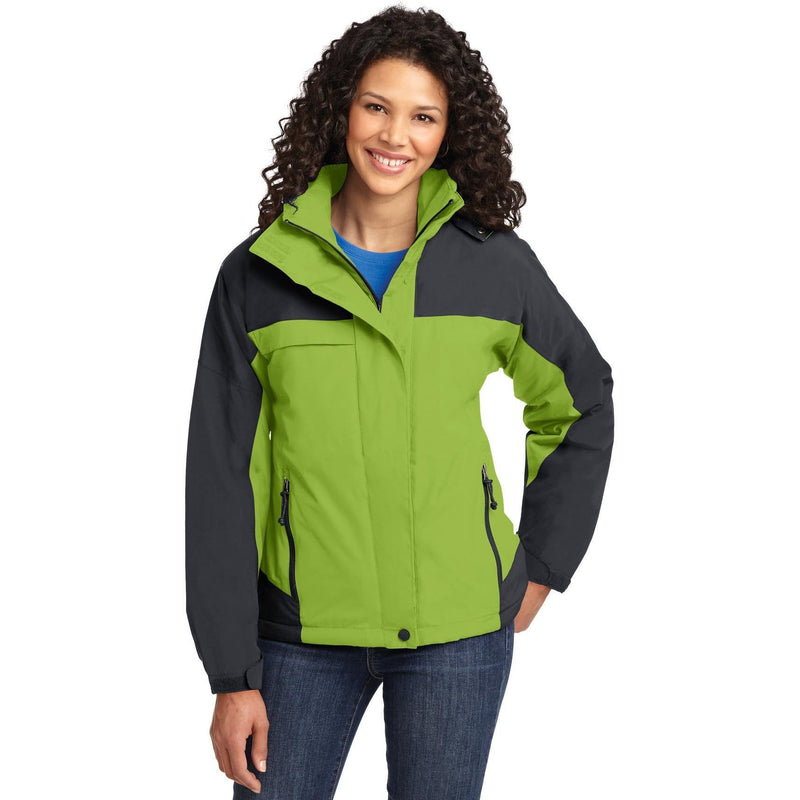 no-logo CLOSEOUT - Port Authority Ladies Nootka Jacket-Port Authority-Bright Pistachio/Graphite-S-Thread Logic