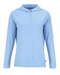 Cutter & Buck Coastline Epic Comfort Eco Recycled Ladies Hooded Shirt