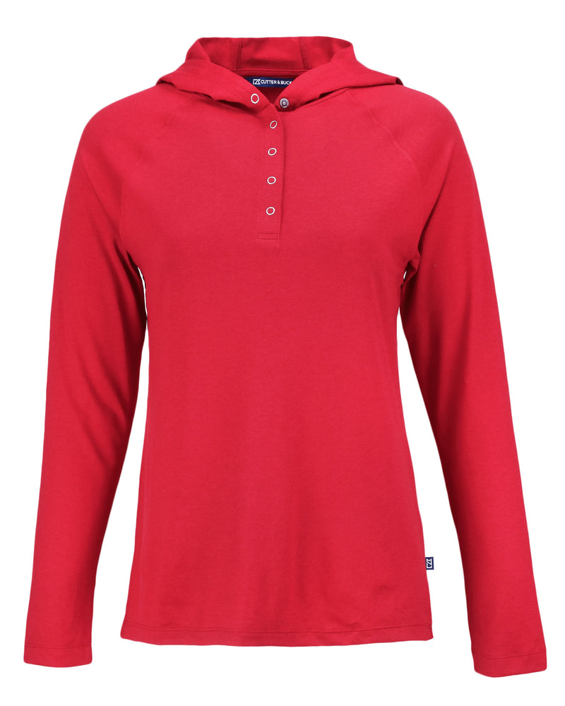 Cutter & Buck Coastline Epic Comfort Eco Recycled Ladies Hooded Shirt