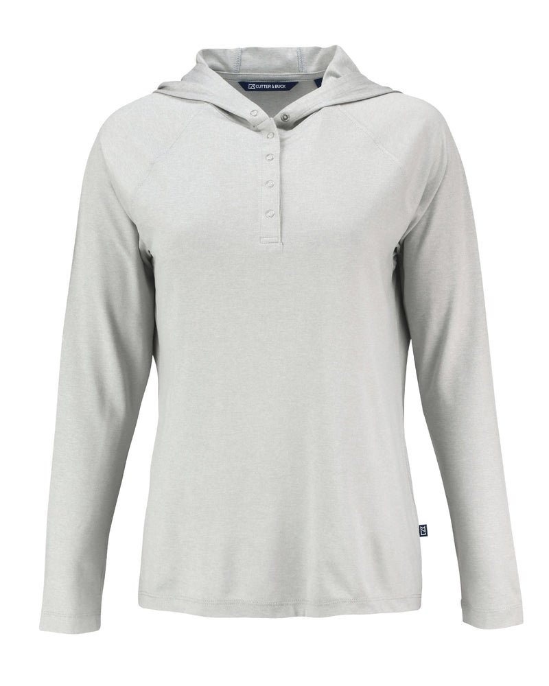 Cutter & Buck Coastline Epic Comfort Eco Recycled Ladies Hooded Shirt