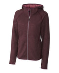 Cutter & Buck Mainsail Sweater-Knit Hoodie Ladies Full Zip Jacket