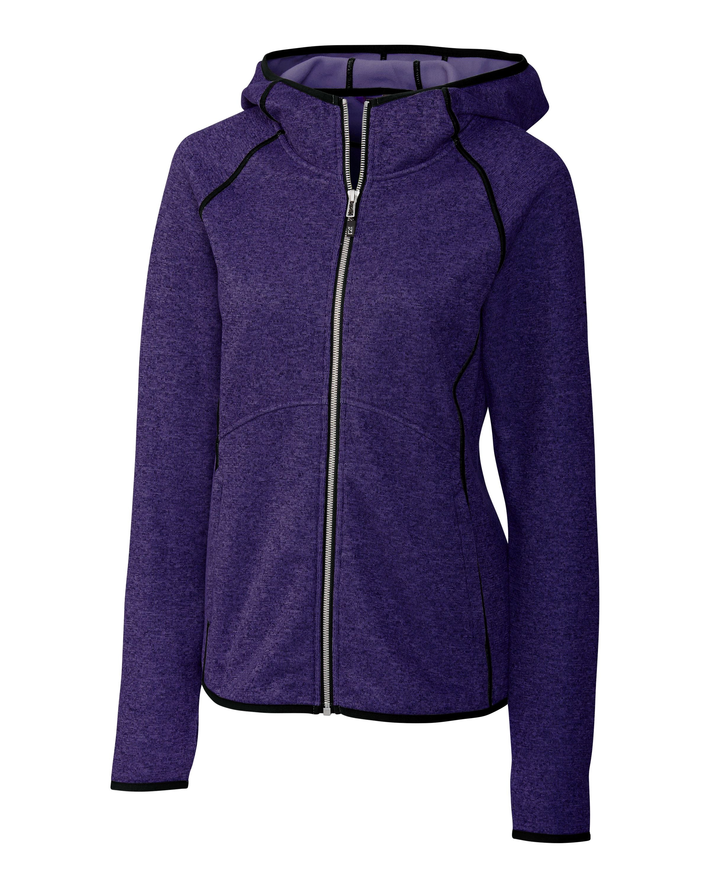 Cutter & Buck Mainsail Sweater-Knit Hoodie Women's Full Zip Jacket