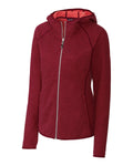 Cutter & Buck Mainsail Sweater-Knit Hoodie Ladies Full Zip Jacket