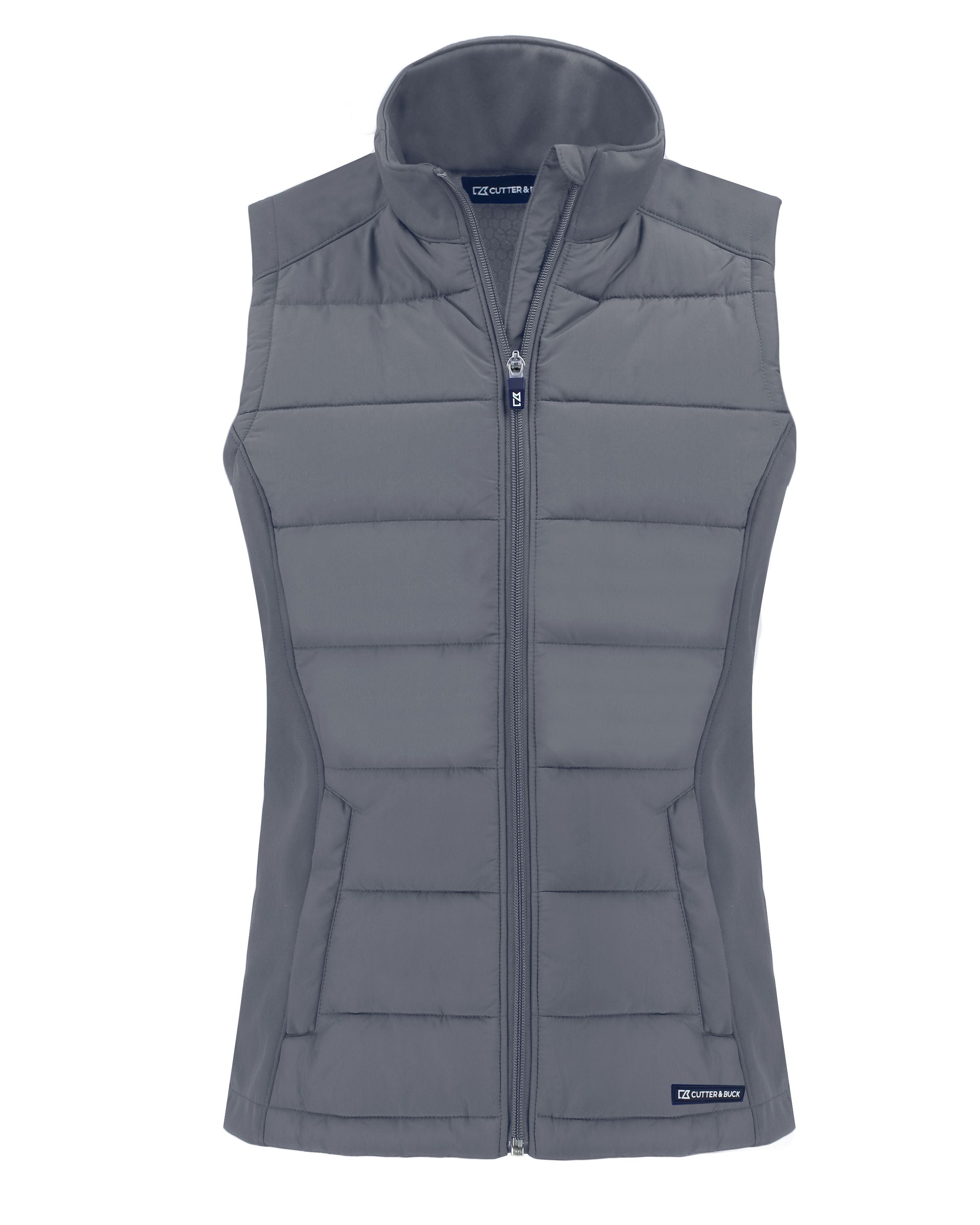 Cutter & Buck Evoke Hybrid Eco Softshell Recycled Ladies Full Zip Vest