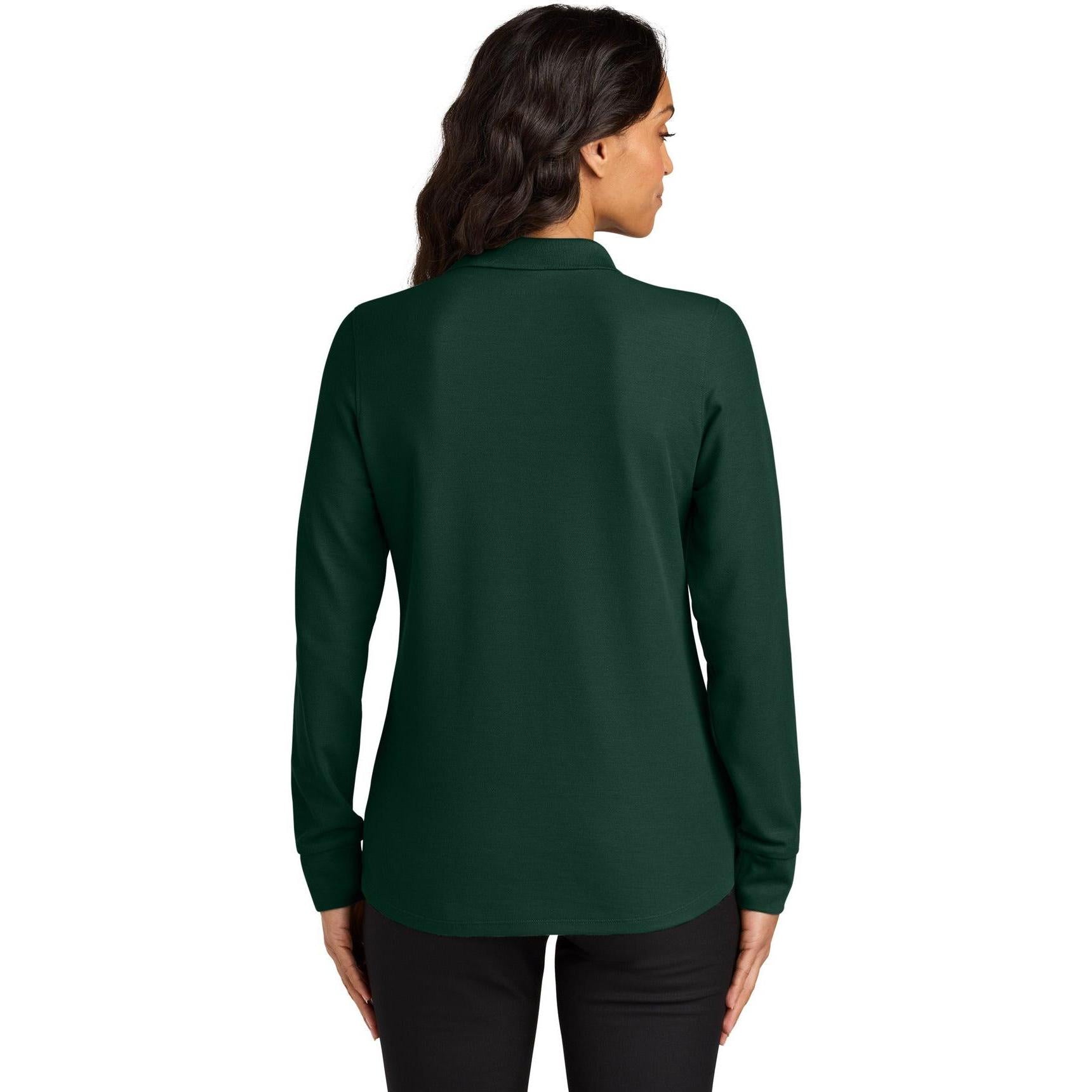 Port Authority Ladies Wearever Signature Pique Long Sleeve Polo