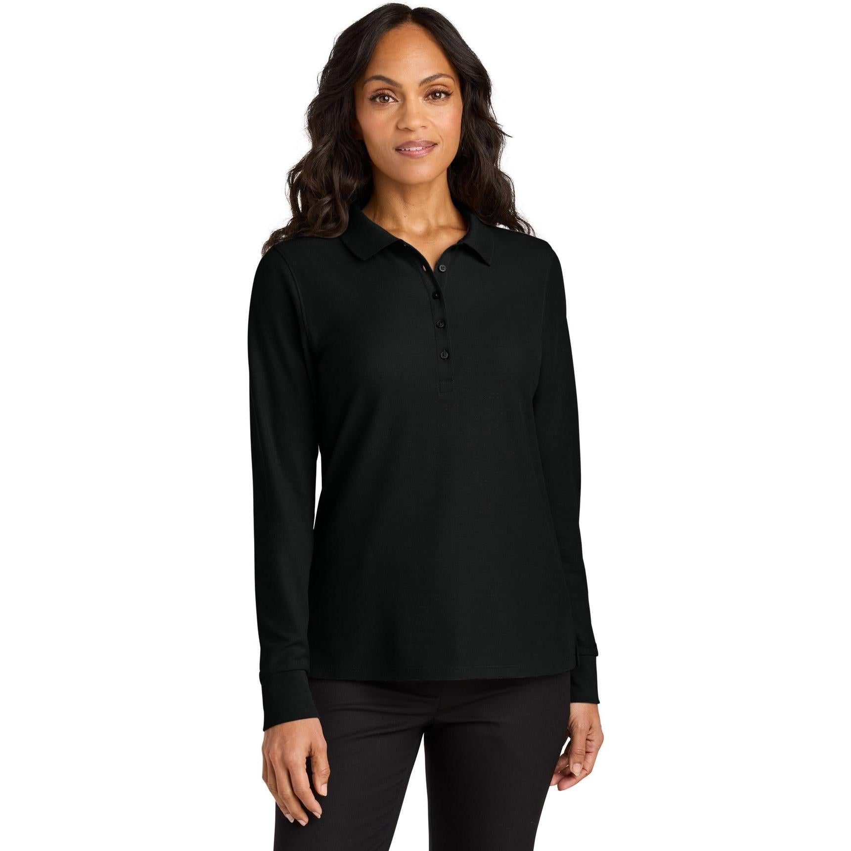 Port Authority Ladies Wearever Signature Pique Long Sleeve Polo