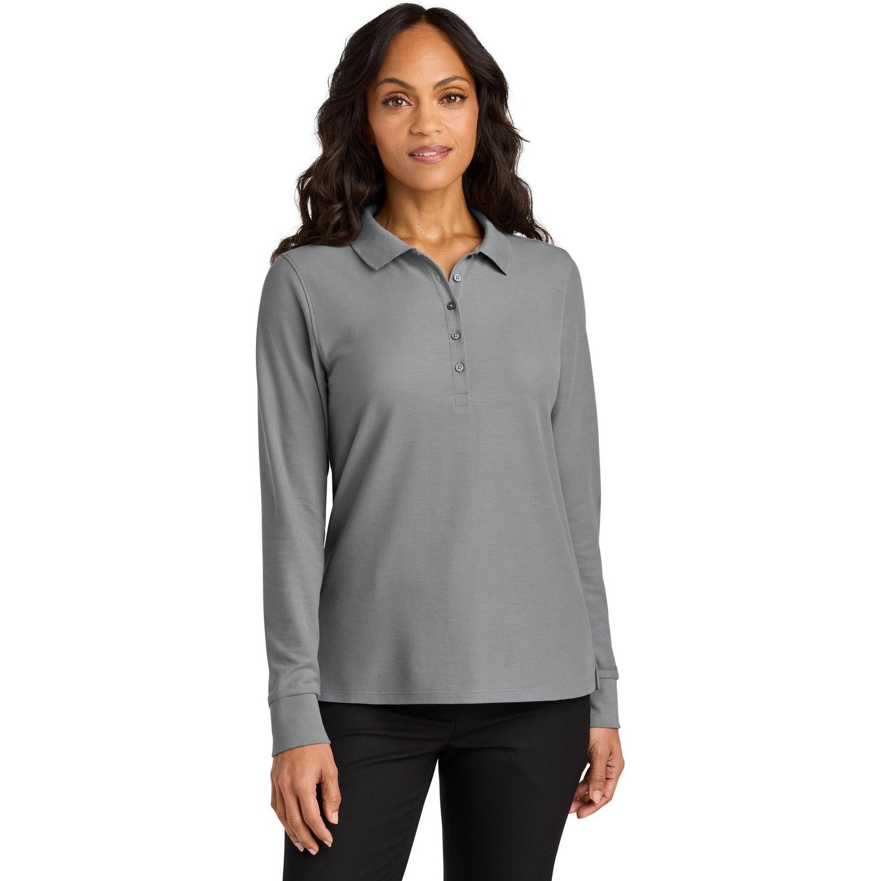 Port Authority Ladies Wearever Signature Pique Long Sleeve Polo
