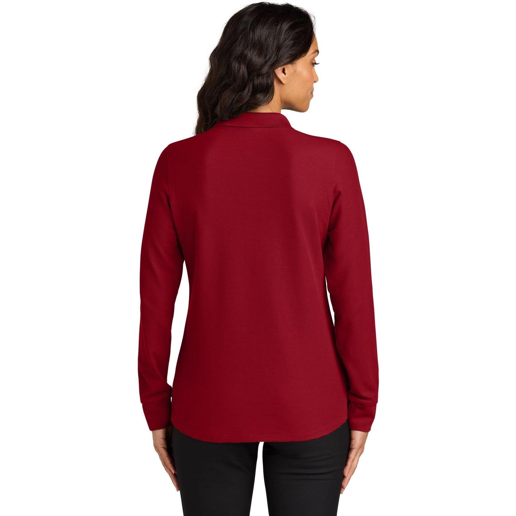 Port Authority Ladies Wearever Signature Pique Long Sleeve Polo