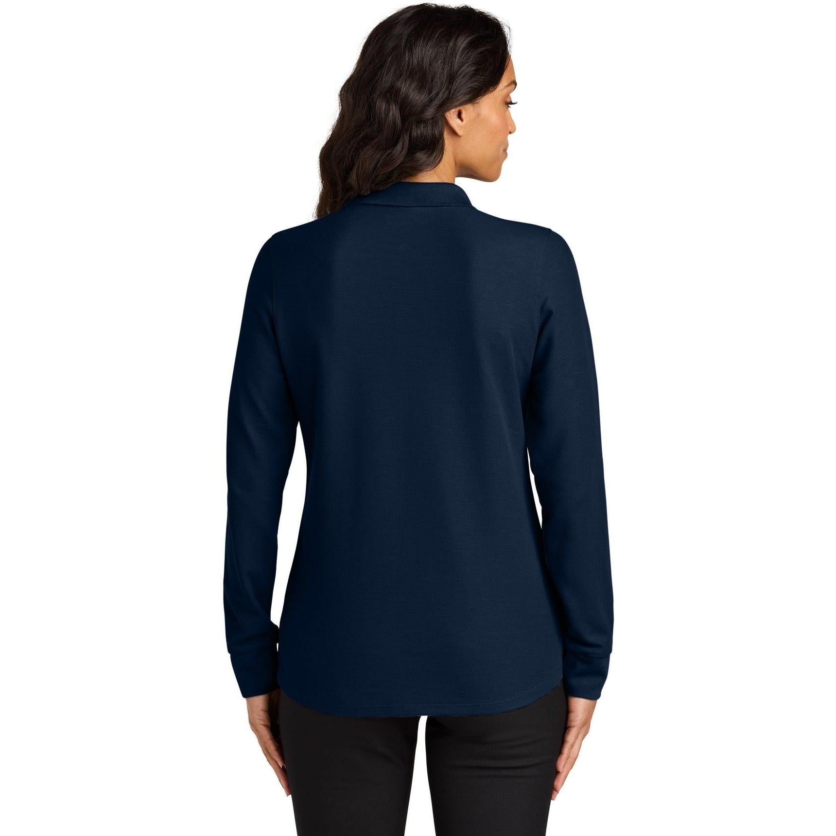 Port Authority Ladies Wearever Signature Pique Long Sleeve Polo