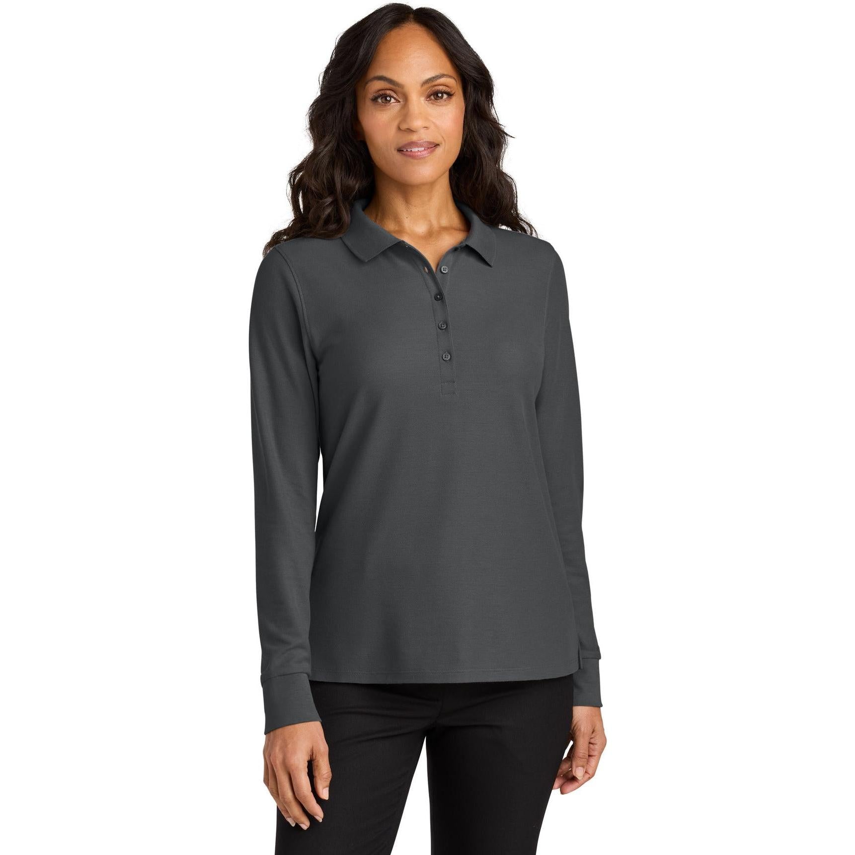 Port Authority Ladies Wearever Signature Pique Long Sleeve Polo