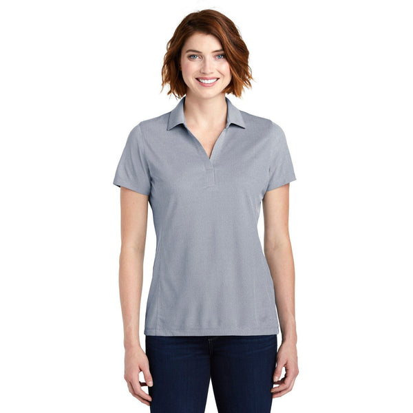 no-logo CLOSEOUT - Port Authority Ladies Poly Oxford Pique Polo-Port Authority-True Navy-L-Thread Logic