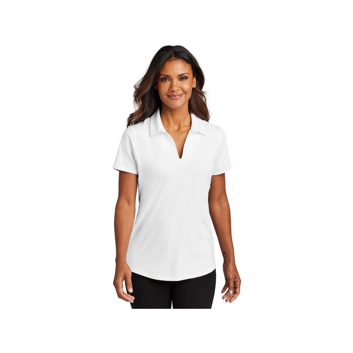no-logo Port Authority Ladies City Stretch Polo-Port Authority-Thread Logic