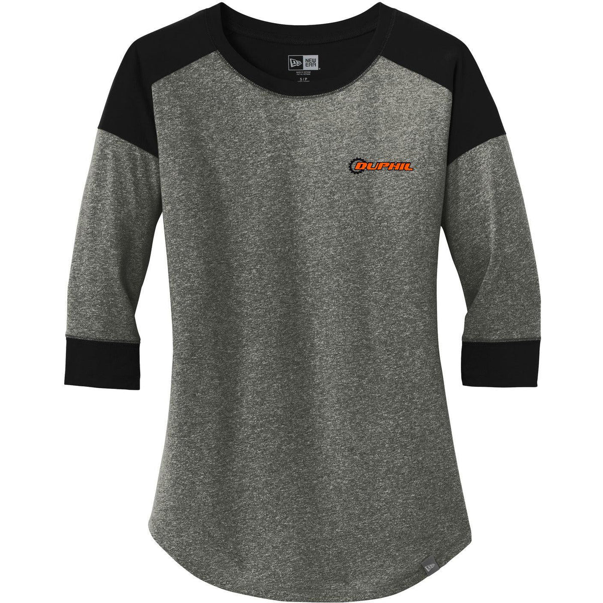 no-logo New Era Women's Heritage 3/4-Sleeve Baseball Raglan Tee-Regular-New Era-Thread Logic