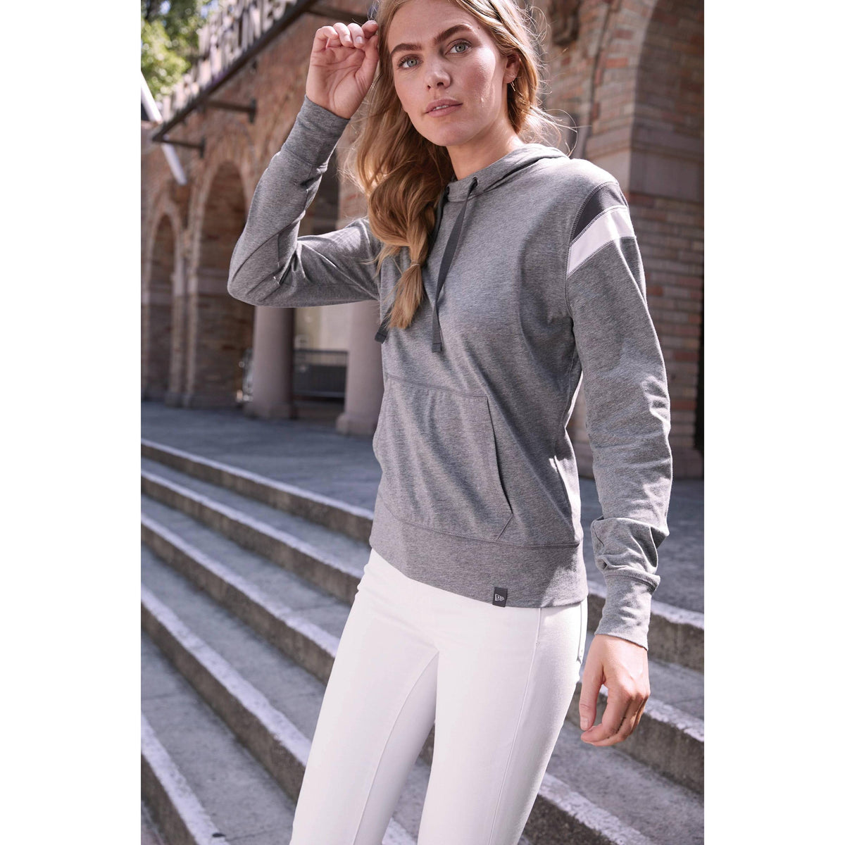 no-logo New Era Women's Heritage Blend Varsity Hoodie-Hoodies-New Era-Thread Logic