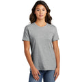 no-logo CLOSEOUT - Port & Company Ladies Ring Spun Cotton Tee-Port & Company-Athletic Heather *-XS-Thread Logic