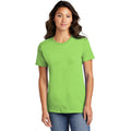 no-logo CLOSEOUT - Port & Company Ladies Ring Spun Cotton Tee-Port & Company-Lime-XS-Thread Logic