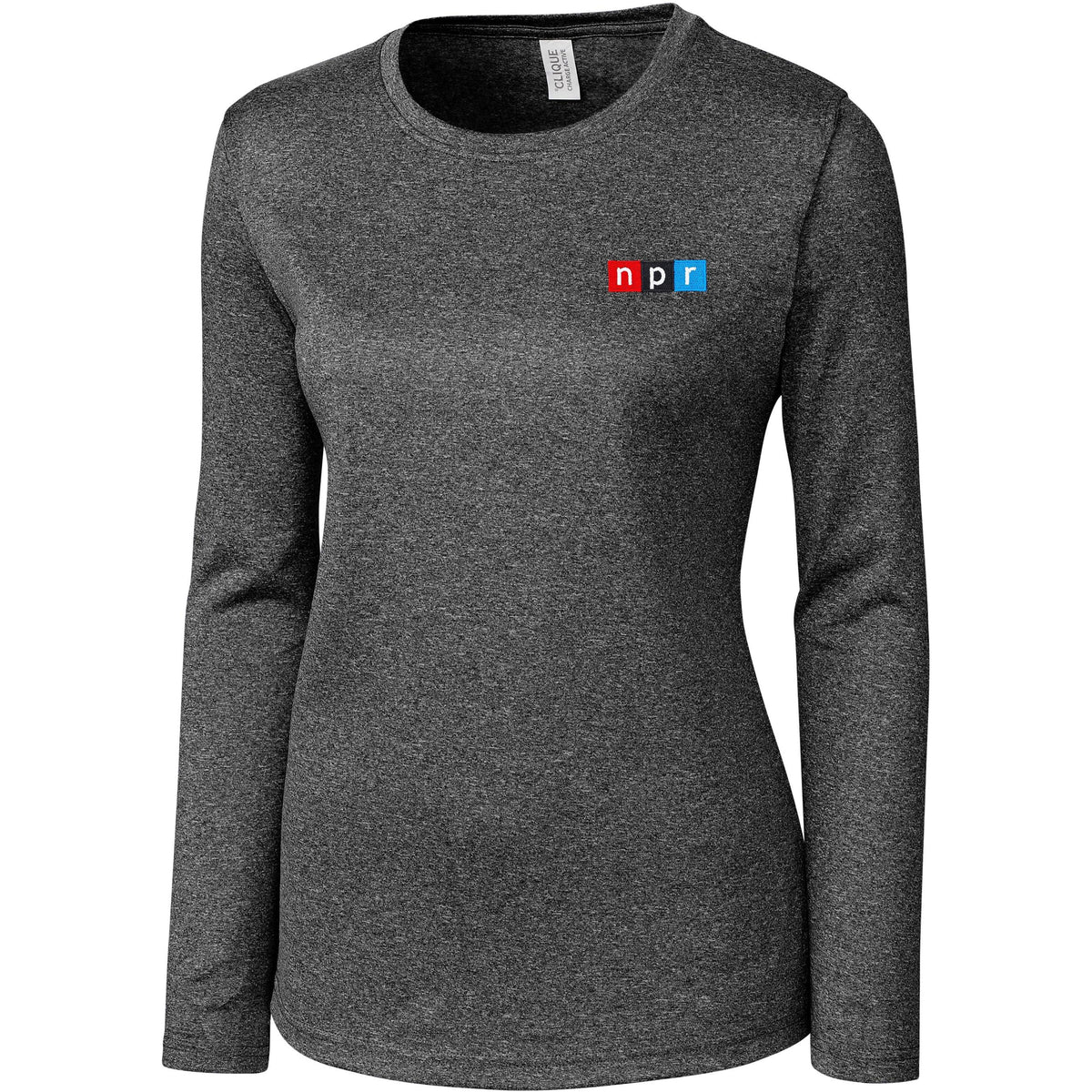 no-logo Clique Women's Charge Active Long Sleeve Tee-Ladies T Shirts-Clique-Thread Logic