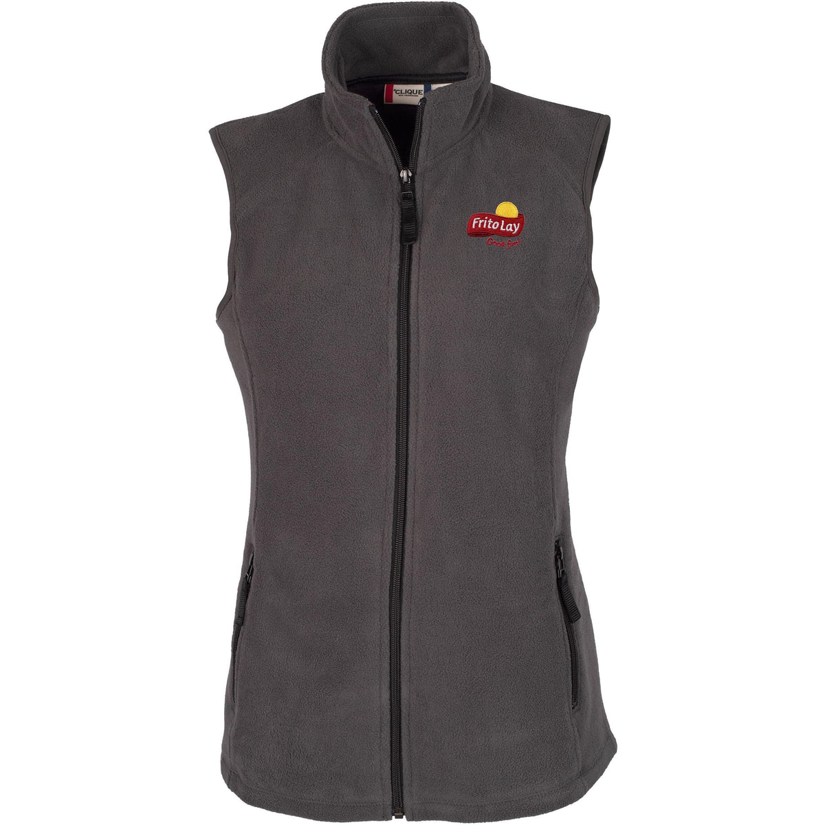 no-logo Clique Women's Summit Full Zip Microfleece Vest-Vests-Clique-Thread Logic