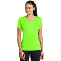 no-logo CLOSEOUT - Sport-Tek Ladies PosiCharge Tough Tee-Sport-Tek-Neon Green-XS-Thread Logic