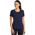 no-logo CLOSEOUT - Sport-Tek Ladies PosiCharge Tough Tee-Sport-Tek-True Navy-XS-Thread Logic