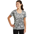 no-logo CLOSEOUT - Sport-Tek Ladies Mineral Freeze Scoop Neck Tee-Sport-Tek-Dark Smoke Grey-XL-Thread Logic