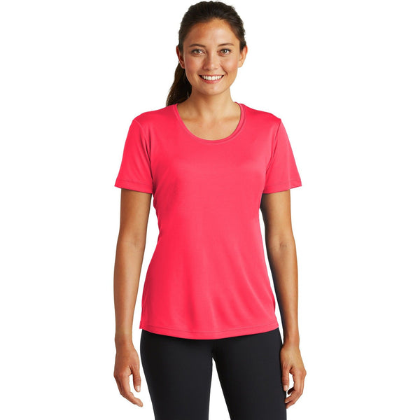 no-logo CLOSEOUT - Sport-Tek Ladies PosiCharge Competitor Tee-Sport-Tek-Hot Coral-XS-Thread Logic