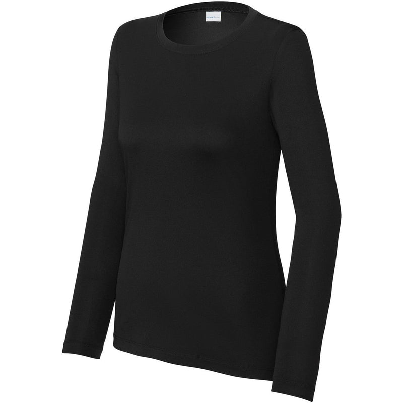 Sport-Tek Ladies Posi-UV Pro Long Sleeve-Sport-Tek-Black-XS-Thread Logic